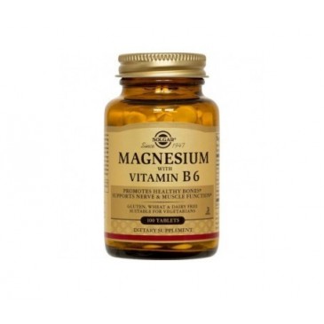 Solgar Magnesio + Vitamina B6 100 comprimidos