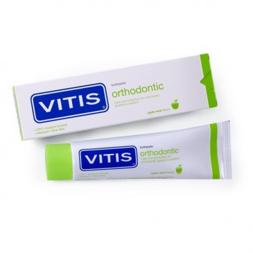 Vitis Orthodontic pasta dental sabor manzana verde. 100ml