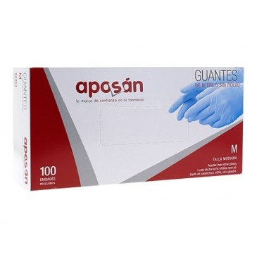 Aposán guantes de nitrilo Talla M - 100uds.