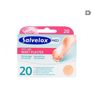 Salvelox Med Wart Plaster verrugas apósito adhesivo 20uds